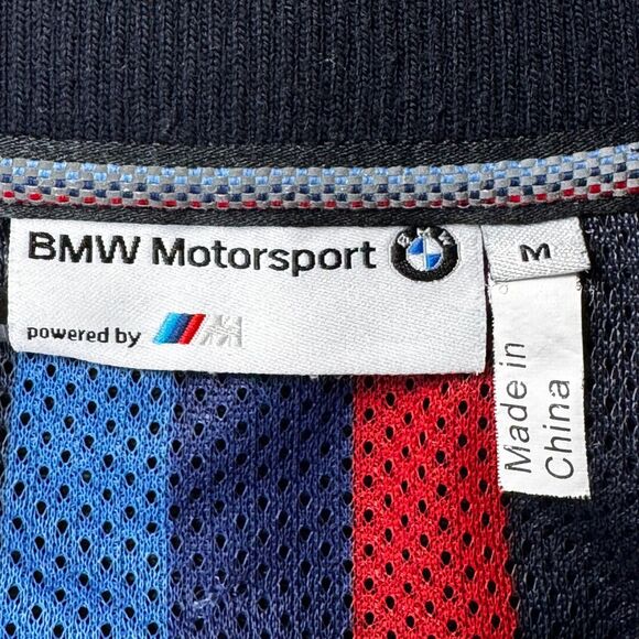 BMW Motorsport Mens Medium Track Jacket Blue Full Zip Racing Logo M Series - Picture 6 of 16